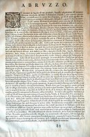 Documenti storici » Cartina Abruzzo 1590